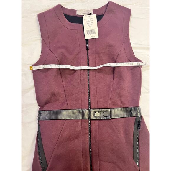 Robert Rodriguez Women’s Folded Double Face Dress, Size 6 Zippered Belted Short - Picture 10 of 12